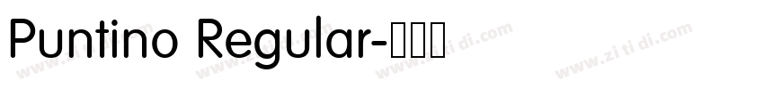 Puntino Regular字体转换
